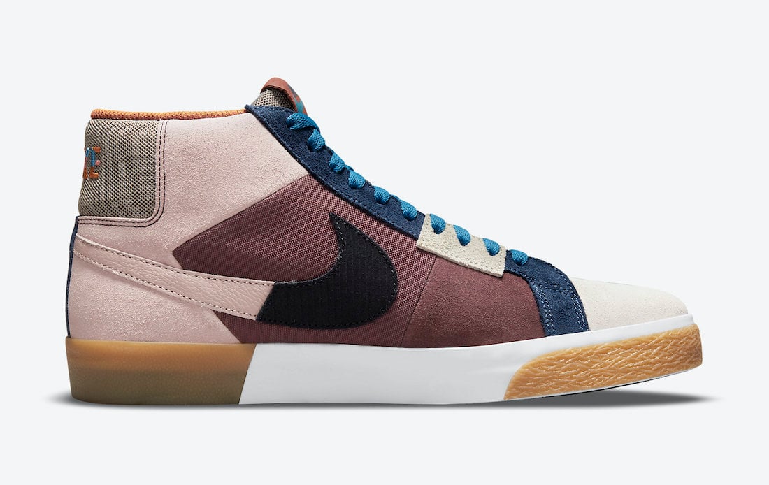 Nike SB Blazer Mid Mosaic Dark Wine DA8854-600 Release Date Info