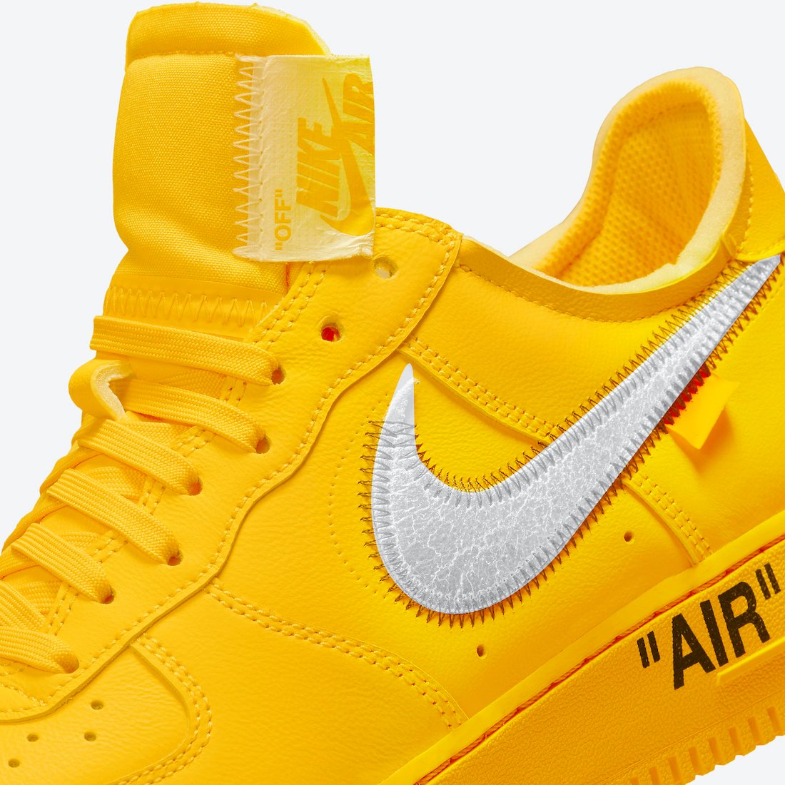 Off-White Nike Air Force 1 Low University Gold DD1876-700 Release Date Price