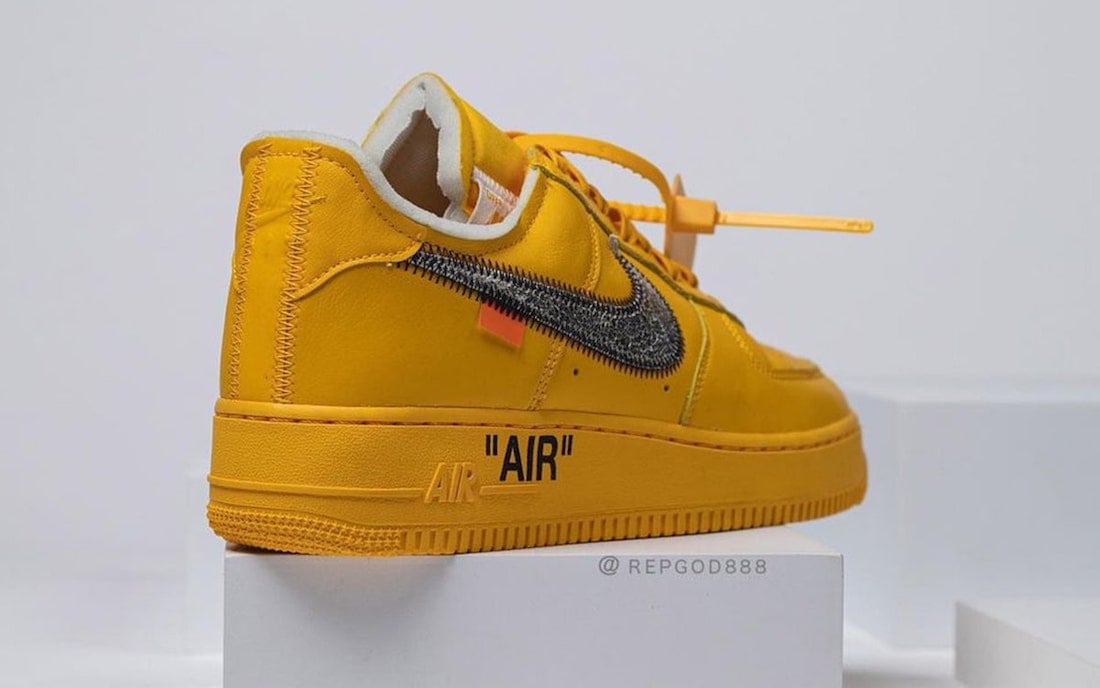 Off-White Nike Air Force 1 University Gold DD1876-700 Release