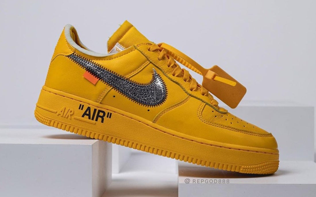 Off-White Nike Air Force 1 University Gold DD1876-700 Release