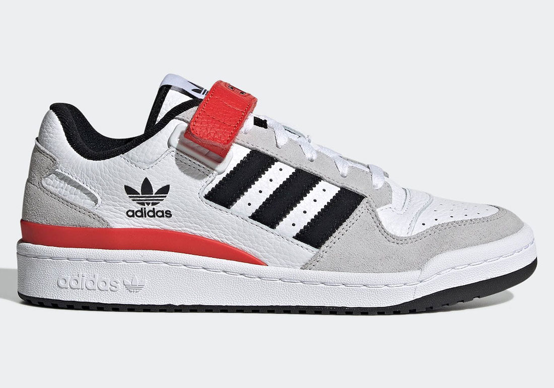 adidas Forum Low White Grey Black Red GY3249 Release Date Info