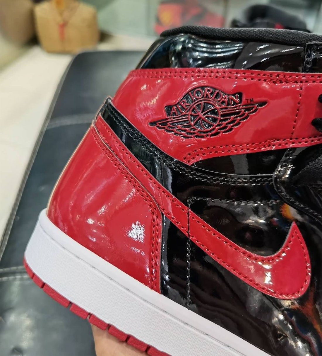 Air Jordan 1 Bred Patent Leather Reimagined 555088-063 Release 