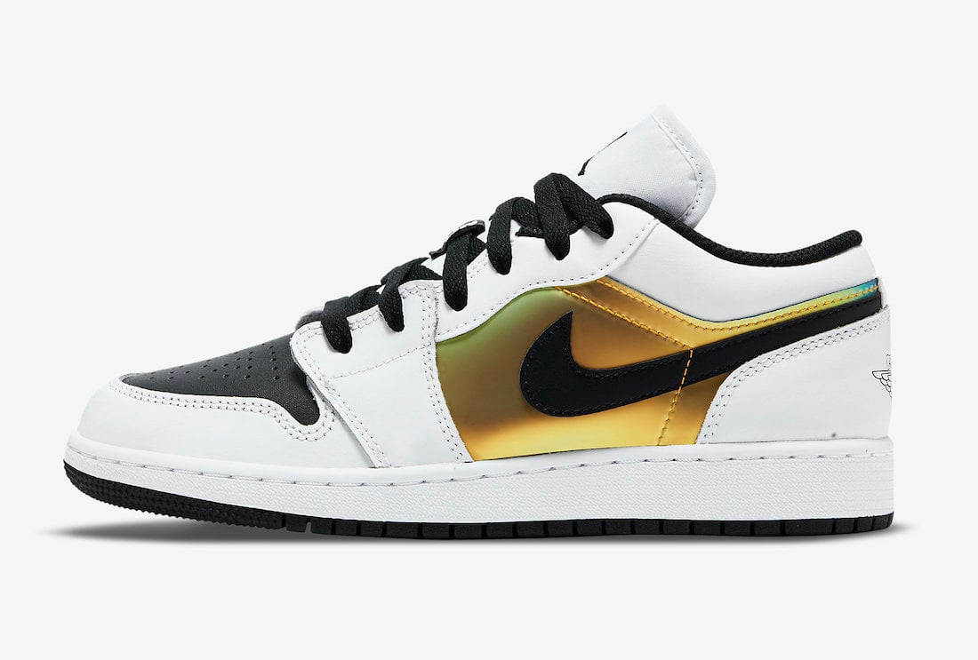 Air Jordan 1 Low GS White Black Metallic Gold CV9844-109 Release Date Info