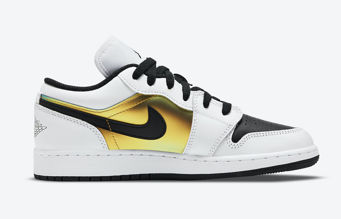 Air Jordan 1 Low GS White Black Metallic Gold CV9844-109 Release Date Info