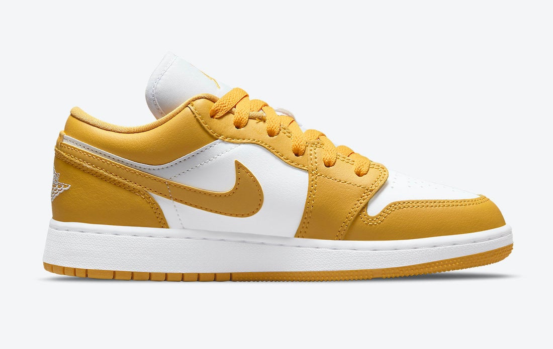 Air Jordan 1 Low GS White Yellow 553560-171 Release Date Info