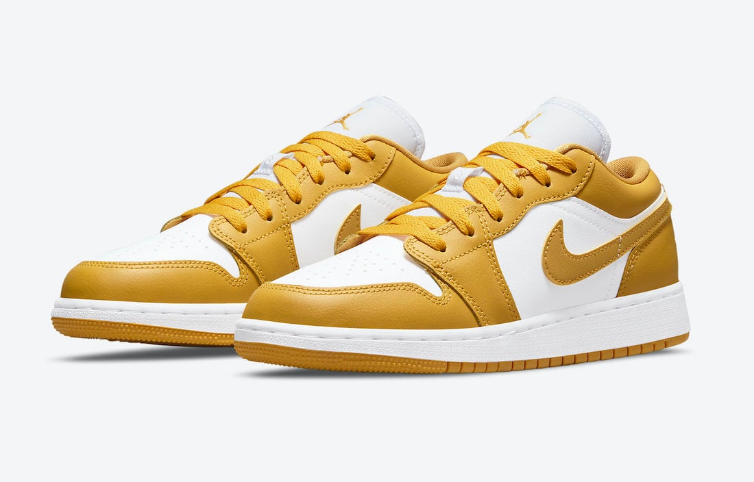 Air Jordan 1 Low GS White Yellow 553560-171 Release Date Info