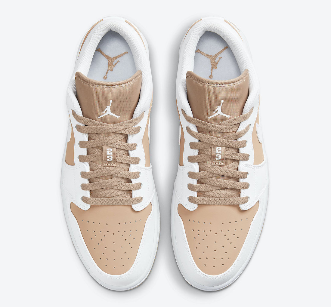 Air Jordan 1 Low White Tan Gum DN6999-100 Release Date Info