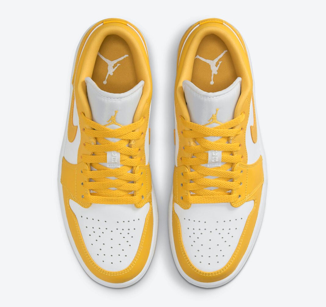 Air Jordan 1 Low Yellow White 553558171 Release Date Info SneakerFiles