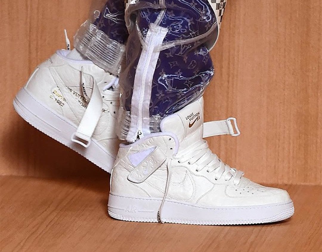 Nike Air Force 1 Low Louis Vuitton Virgil Abloh White Royal - BM9U1PTX-BLUE  - Restocks