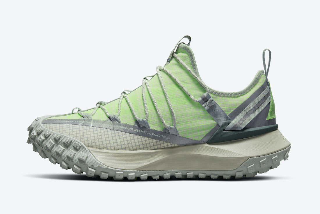 Nike ACG Mountain Fly Low Sea Glass Lime Blast DJ4030-001 Release Date Info