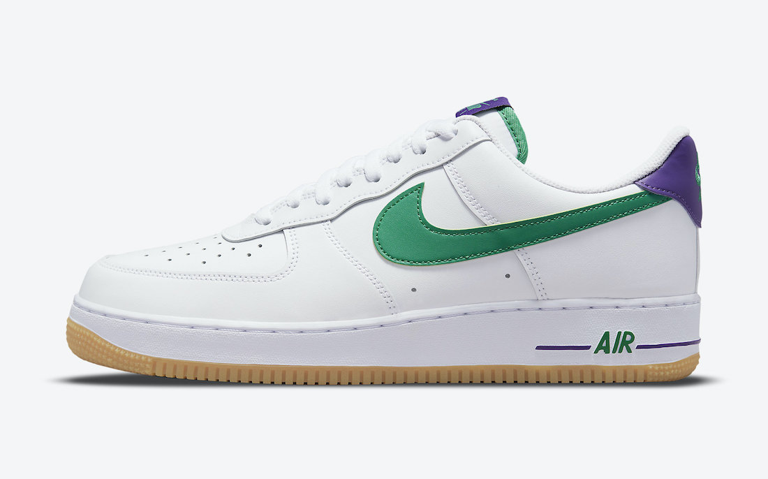 Nike Air Force 1 Low White Green Purple DO1156-100 Release Date Info