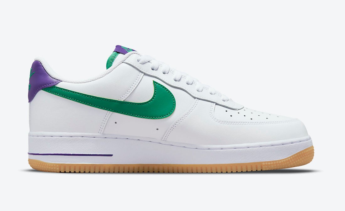 Nike Air Force 1 Low White Green Purple DO1156-100 Release Date Info