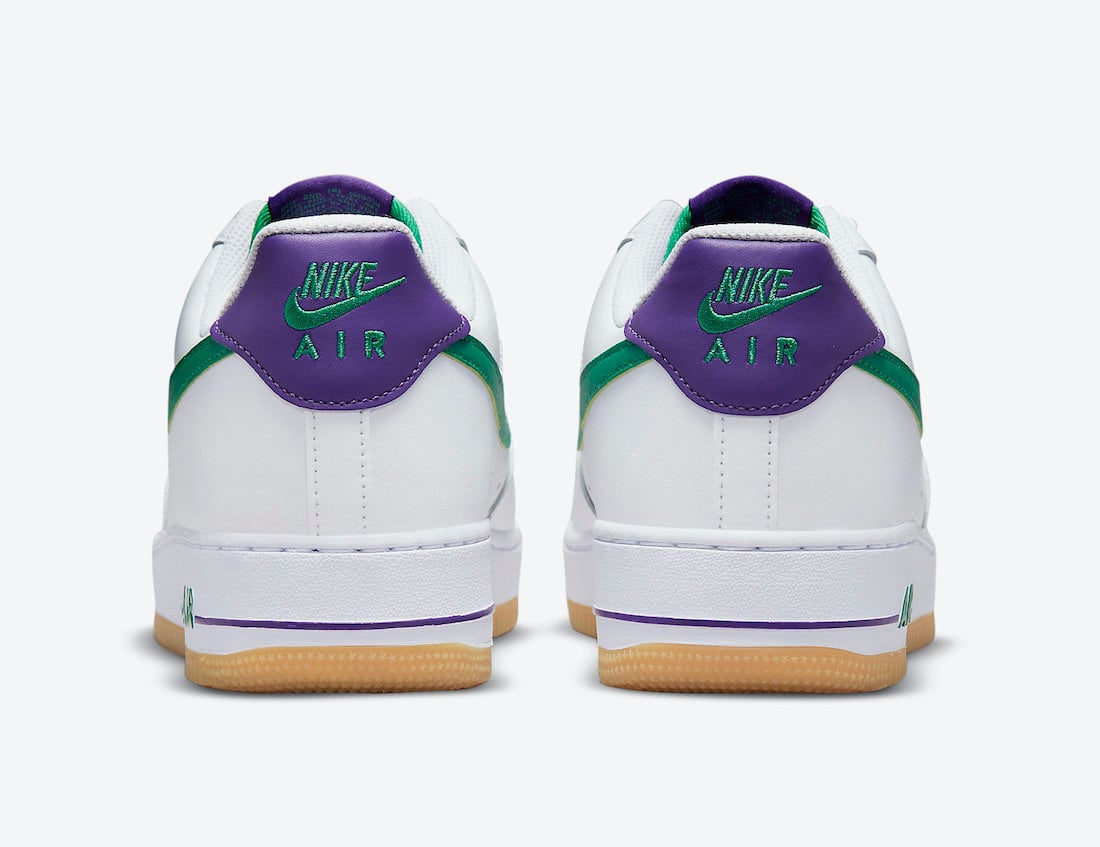 Nike Air Force 1 Low White Green Purple DO1156-100 Release Date Info