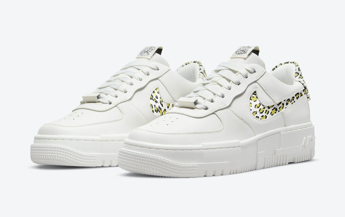 women's nike air force 1 pixel se leopard casual shoes