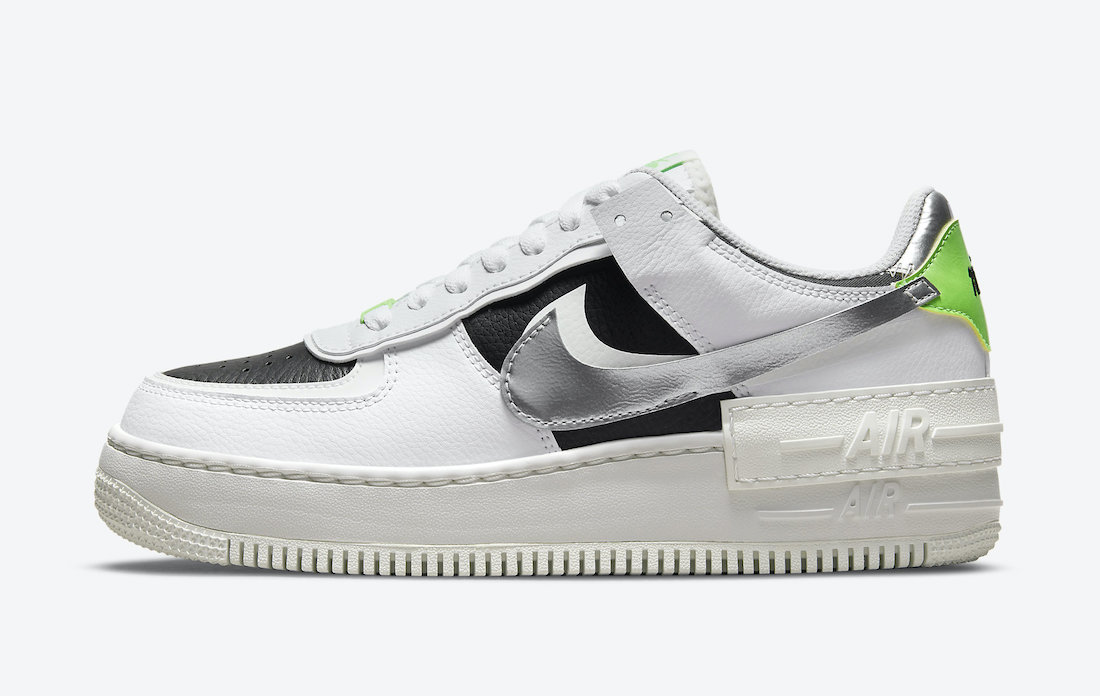 Nike Air Force 1 Shadow Chrome Swoosh DN8006-100 Release Date Info