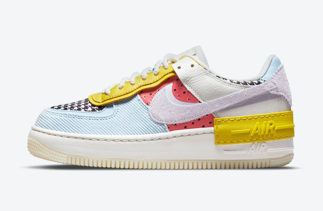 Nike Air Force 1 Shadow Multi Patterns DM8076-100 Release Date Info