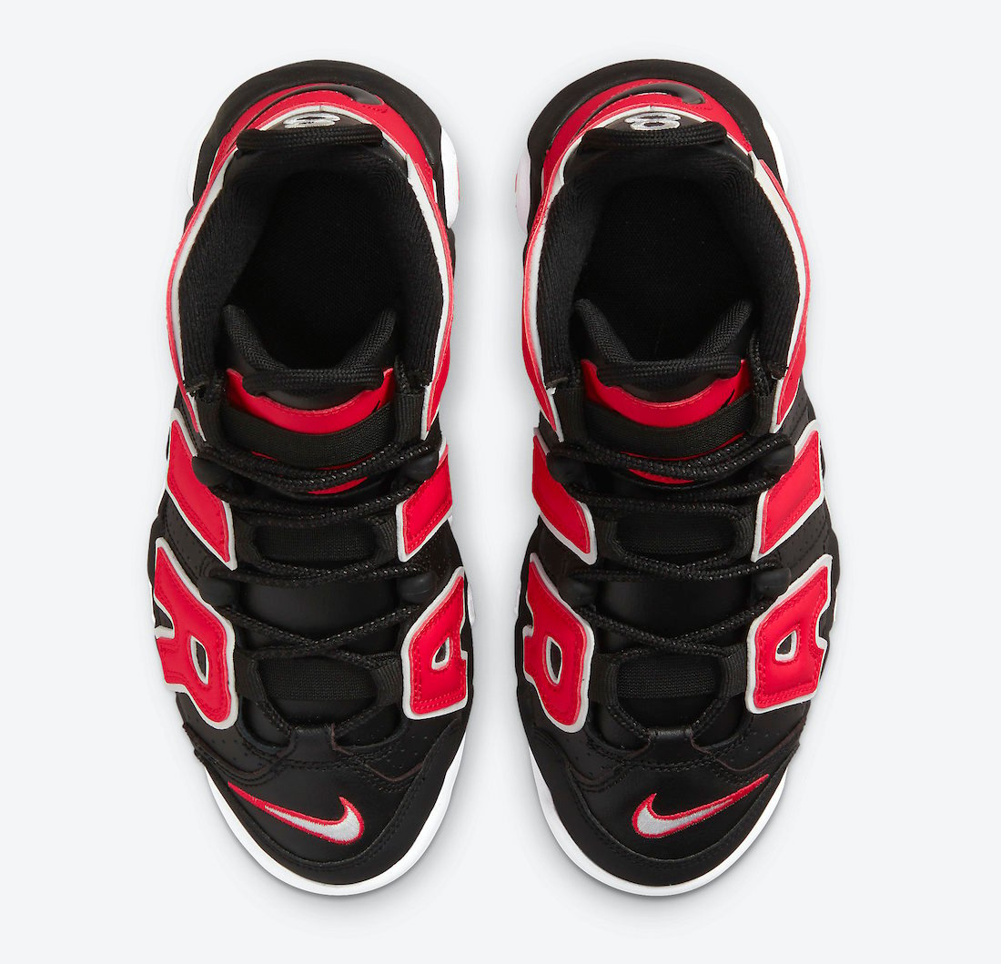 Nike Air More Uptempo GS Black Red White DM3190-001 Release Date 