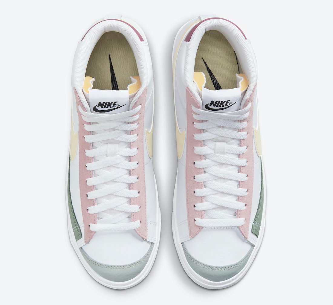 Nike Blazer Mid 77 Pink Lemon Green DN5052-100 Release Date Info