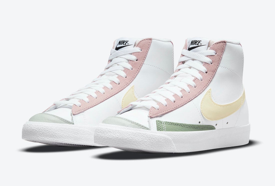 Nike Blazer Mid 77 Pink Lemon Green DN5052-100 Release Date Info