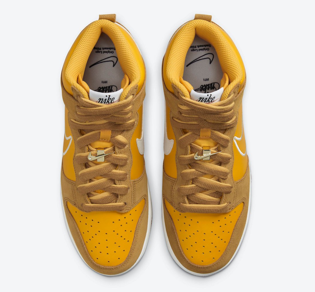 Nike Dunk High First Use University Gold DH6758-700 Release Date Info