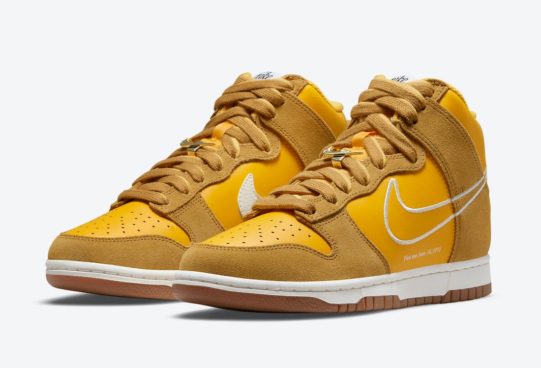 Nike Dunk High First Use University Gold DH6758-700 Release Date Info
