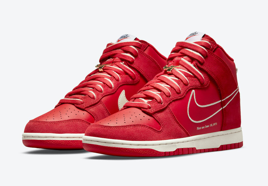 Nike Dunk High ‘First Use’ in University Red Official Images