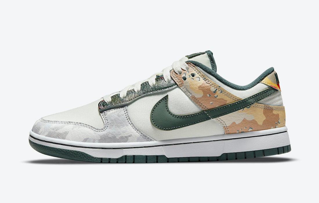 Nike Dunk Low Multi-Camo DH0957-100 Release Info Price