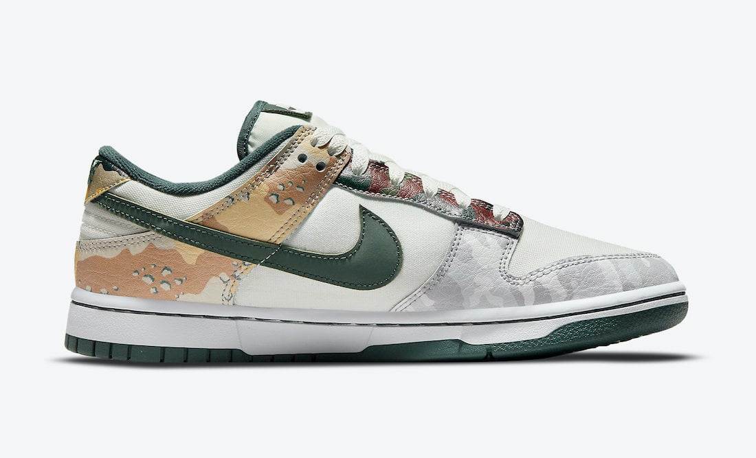 Nike Dunk Low Multi-Camo DH0957-100 Release Info Price