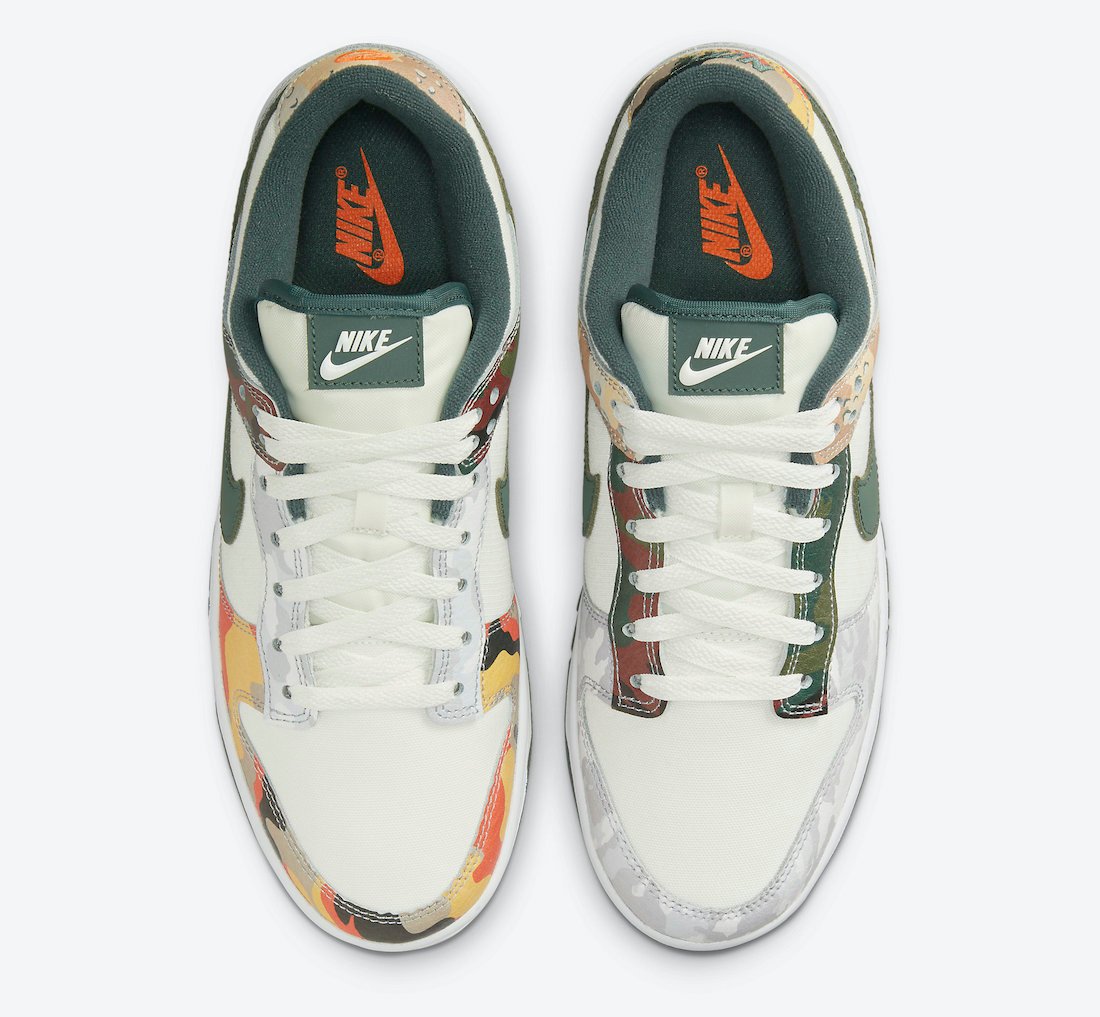 Nike Dunk Low Multi-Camo DH0957-100 Release Info Price