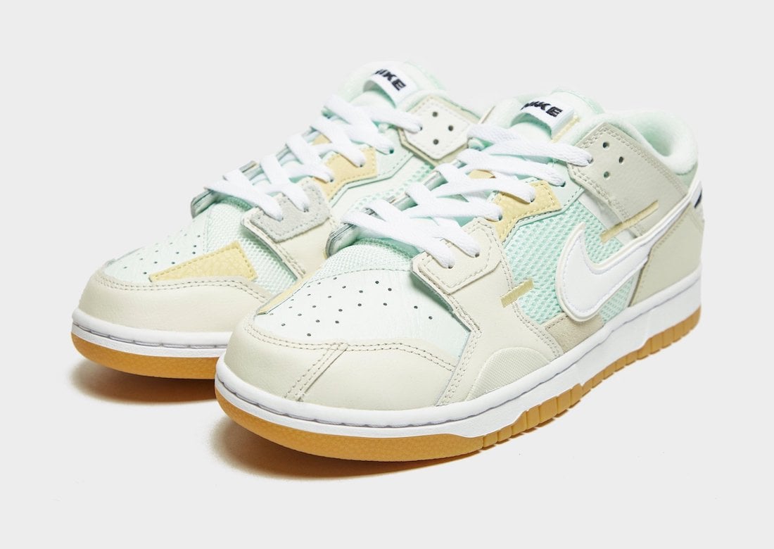 Nike Dunk Low Scrap Sail White Sea Glass Seafoam DB0500-100 Release Date Info