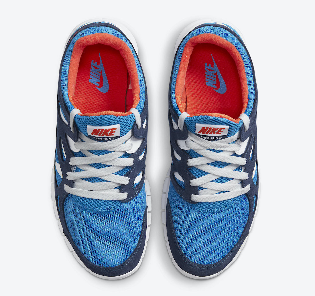 Nike Free Run 2 Blue Orange 537732-403 Release Date Info