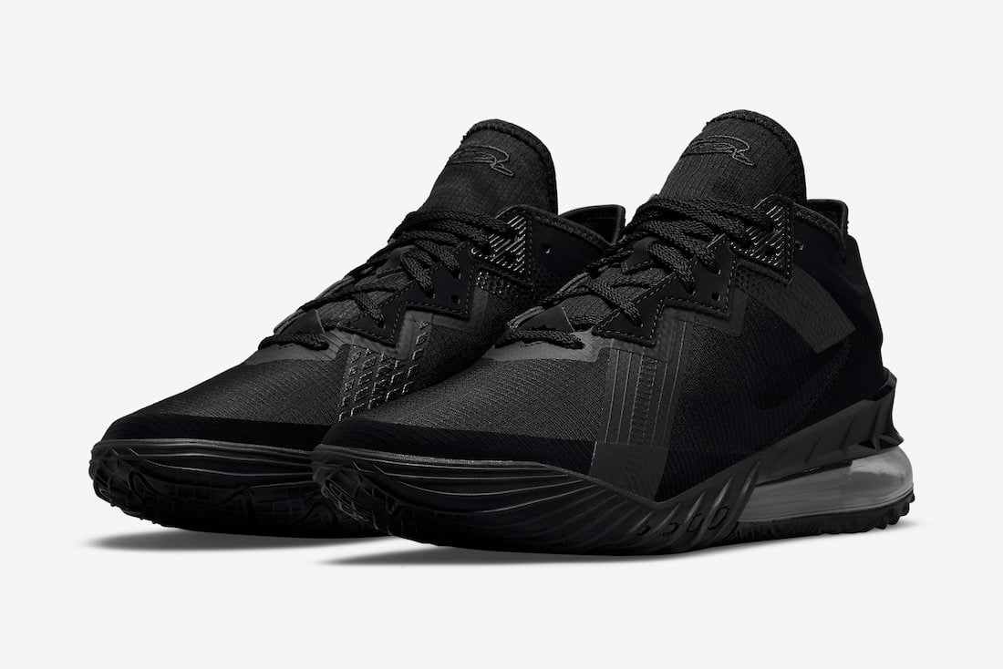 Nike LeBron 18 Low Zero Dark 23 Black CV7562-004 Release Date Info