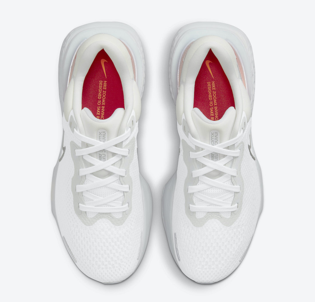Nike ZoomX Invincible Run Flyknit White Chile Red CT2228-102 Release Date Info