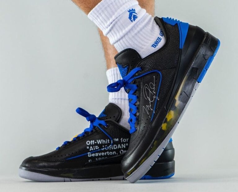 Off-White x Air Jordan 2 Low Black Blue DJ4375-004 Release Date Info | SneakerFiles