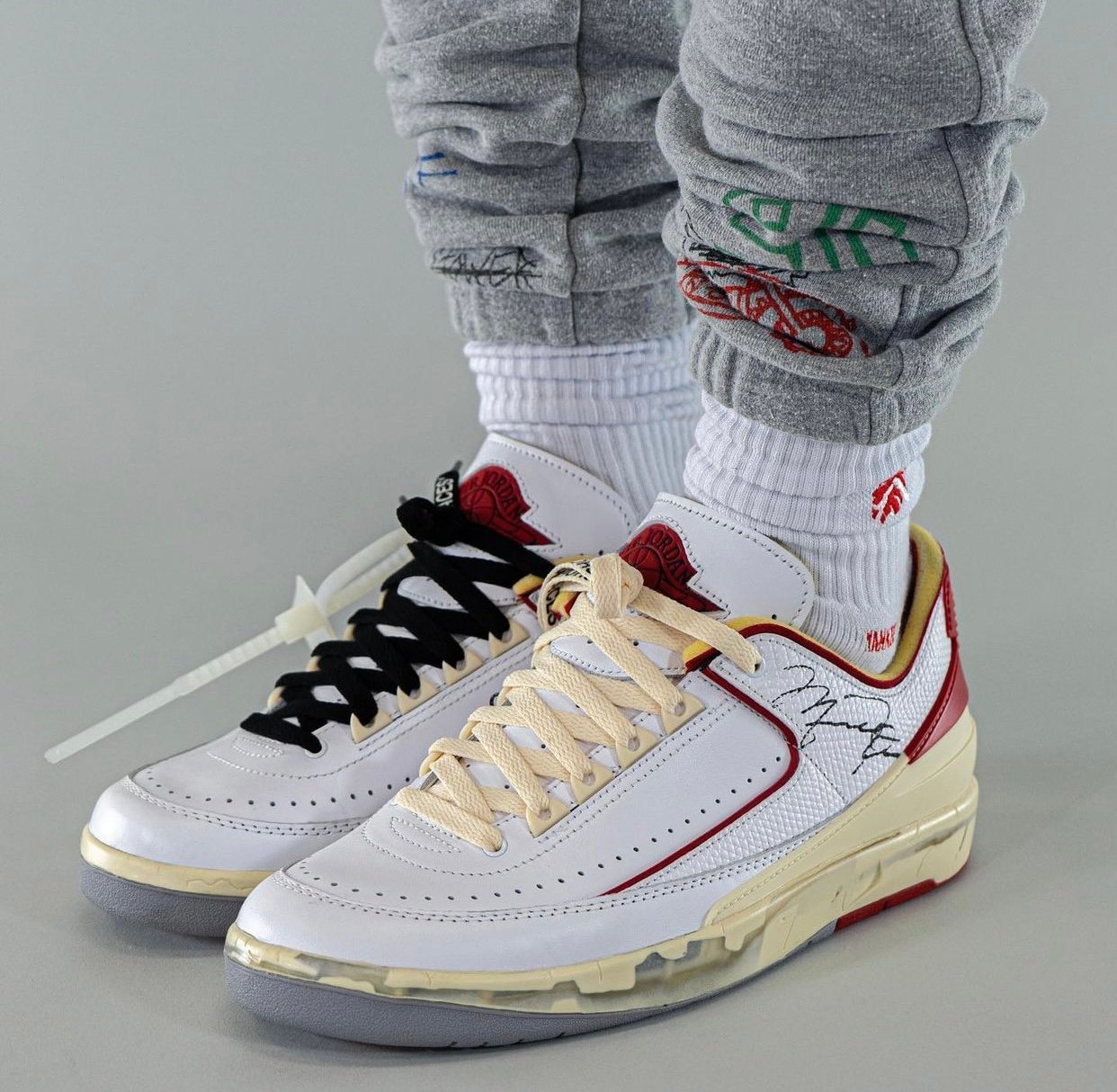 Off-White x Air Jordan 2 Low White Red DJ4375-106 Release Date Info