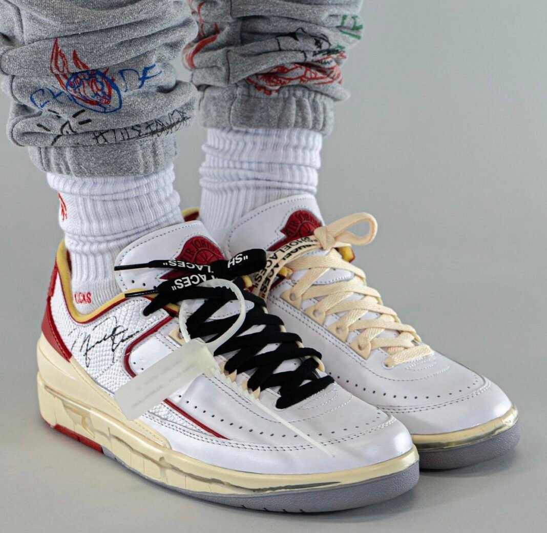 OffWhite x Air Jordan 2 Low White Red DJ4375106 Release Date Info