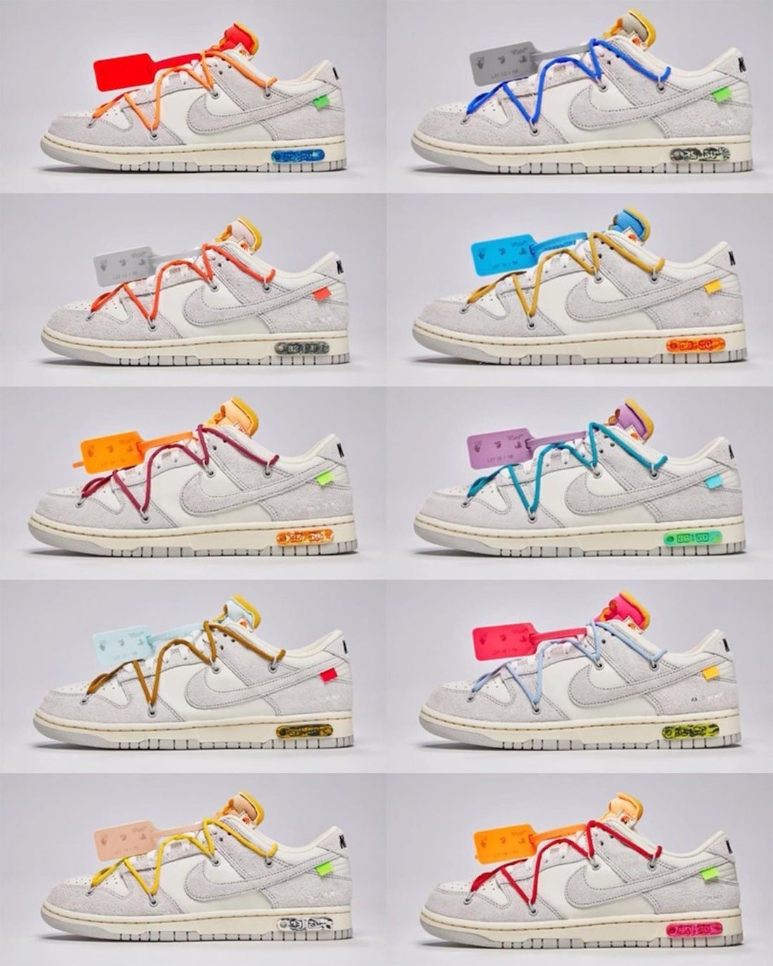 Off-White The 50 Nike Dunk Low Release Date Off-White The 50 Nike Dunk Low Release Date