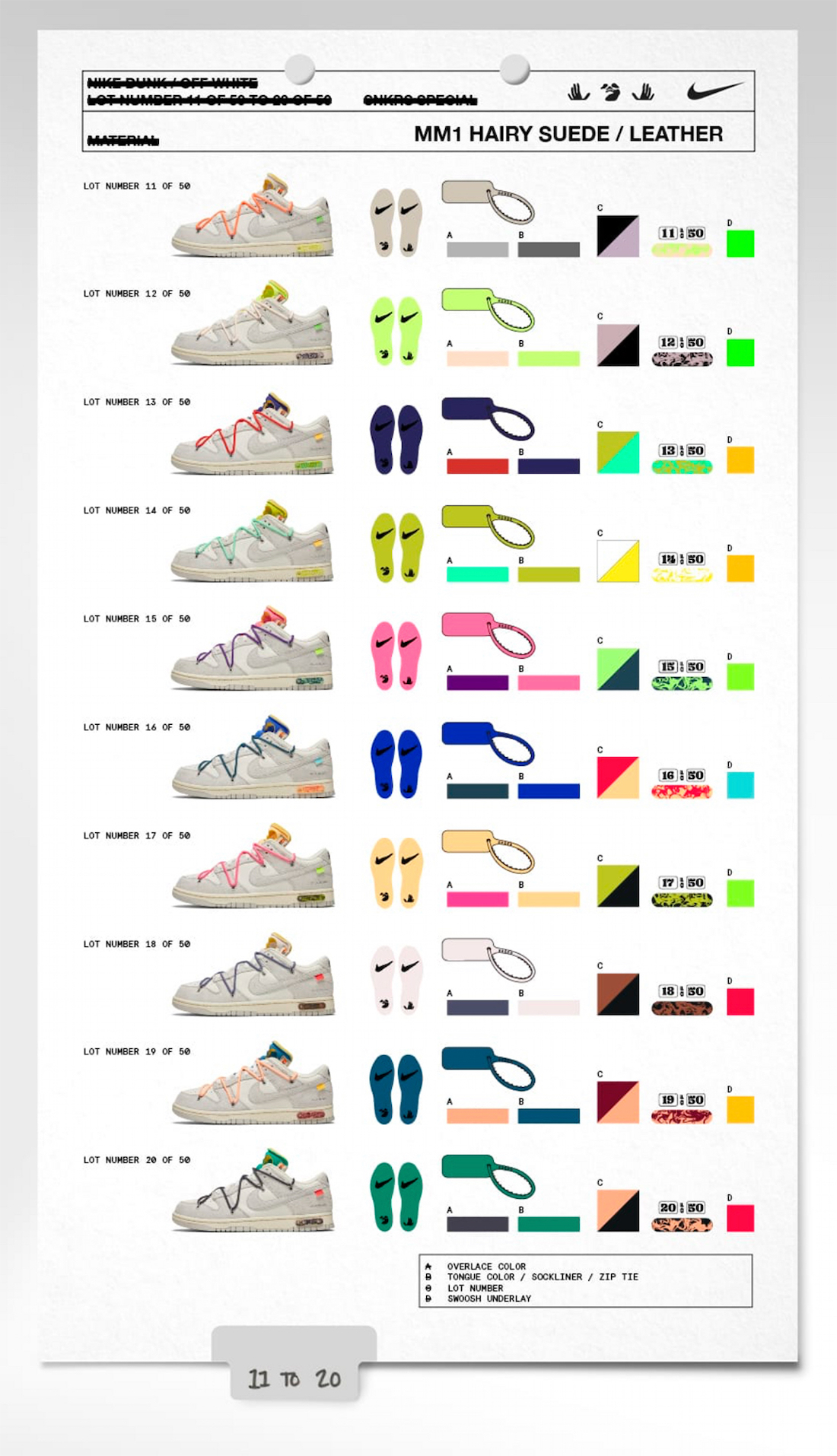 Off-White The 50 Nike Dunk Low Release Date Off-White The 50 Nike Dunk Low Release Date