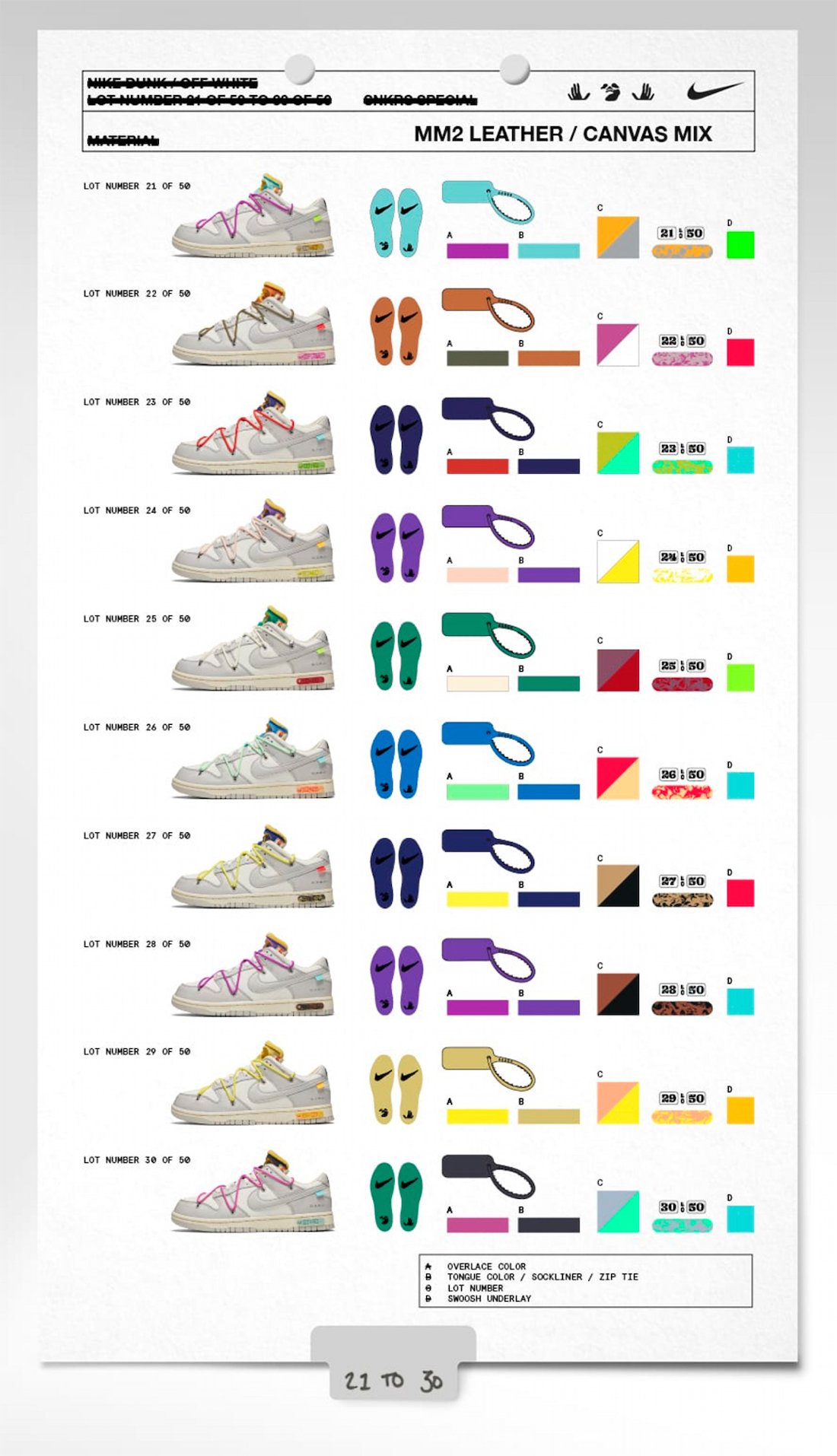 Off-White The 50 Nike Dunk Low Release Date Off-White The 50 Nike Dunk Low Release Date