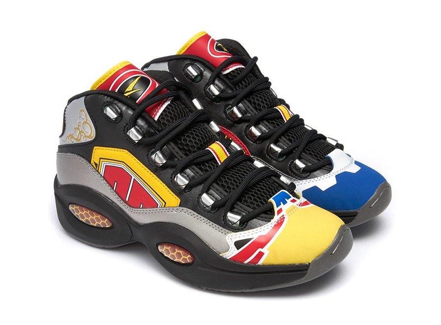 First Look at the Power Rangers x Reebok Question Mid ‘Megazord’