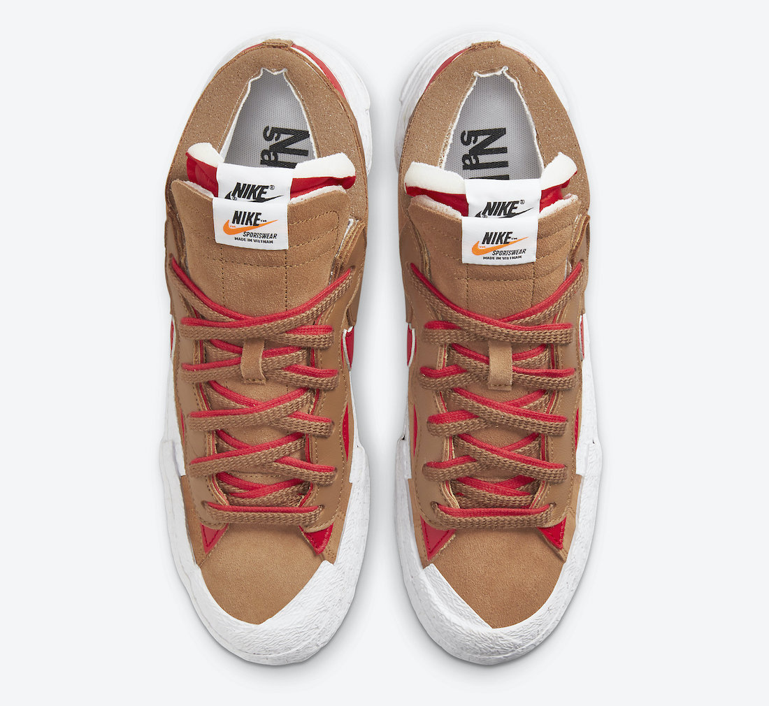 Sacai Nike Blazer Low British Tan DD1877-200 Release Date