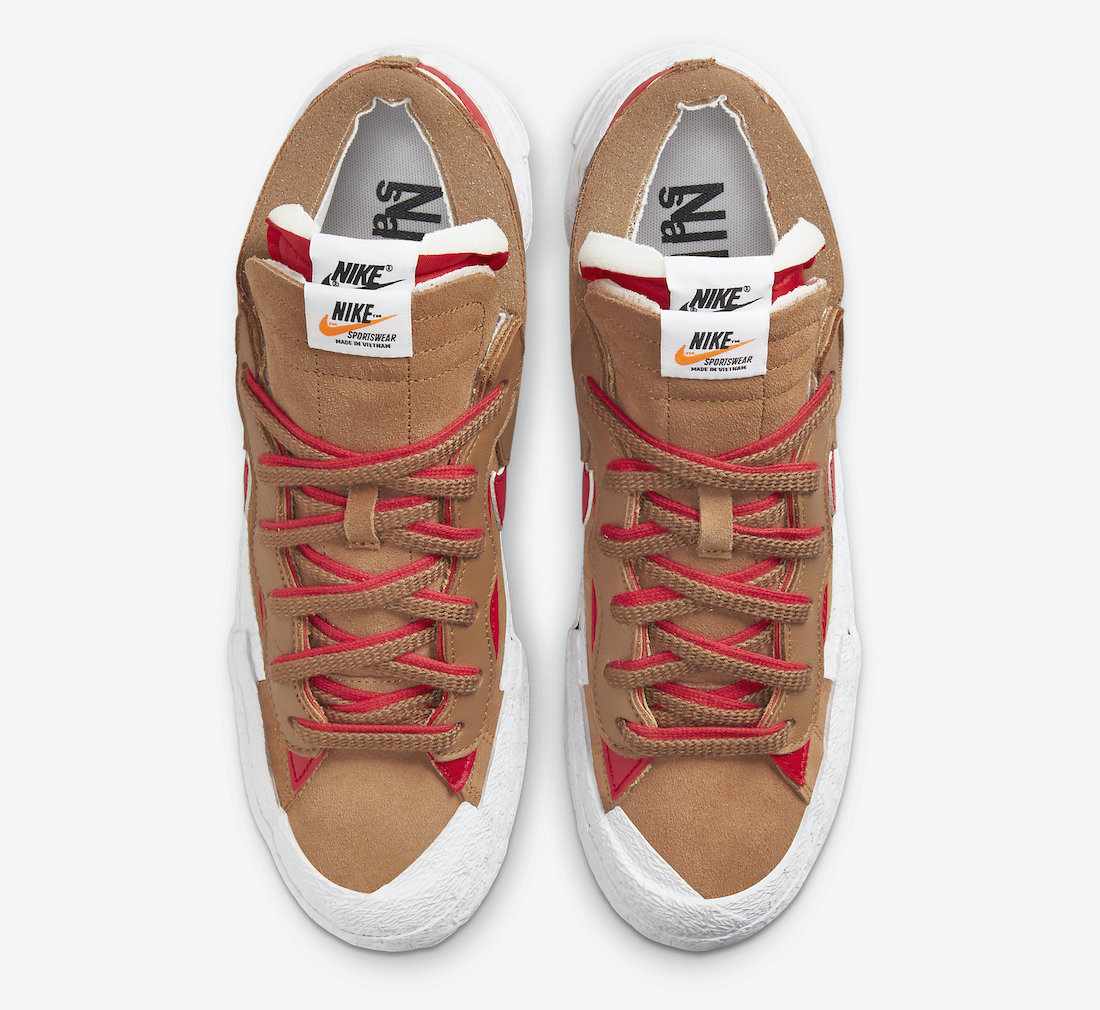 Sacai Nike Blazer Low British Tan DD1877-200 Release Date