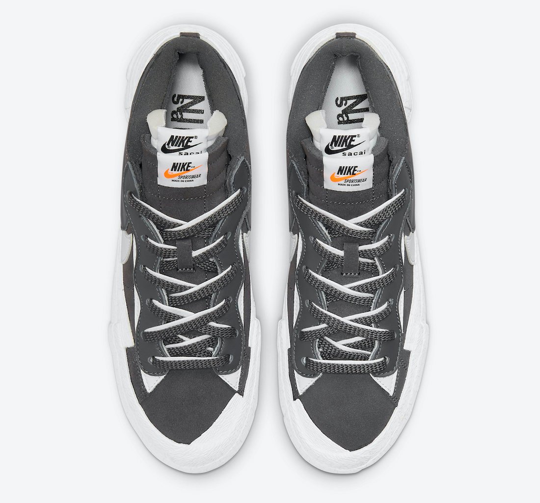 Sacai Nike Blazer Low Iron Grey DD1877-002 Release Date