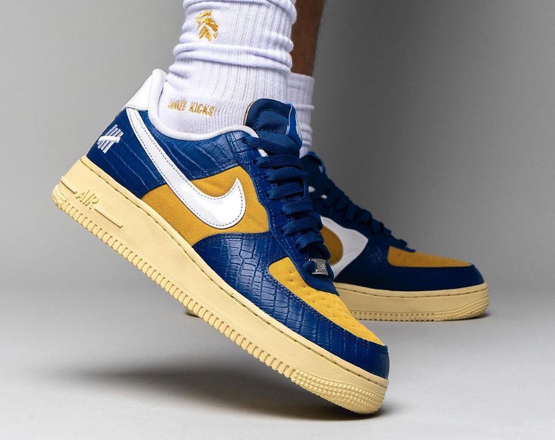 Undefeated Nike Air Force 1 Low Blue DM8462-400 On-Feet