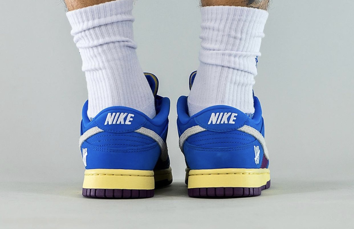 Undefeated Nike Dunk Low Royal Blue Purple DH6508-400 On-Foot