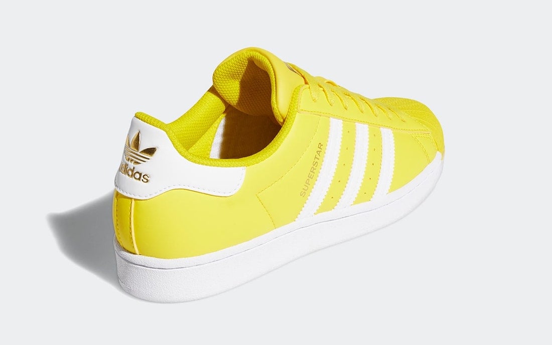 adidas Superstar Yellow White Gold 