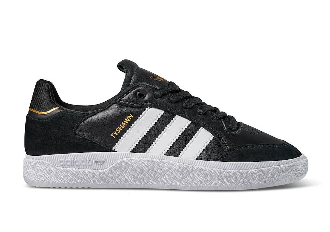 adidas Tyshawn Low Black White Gold GW4891 Release Date Info