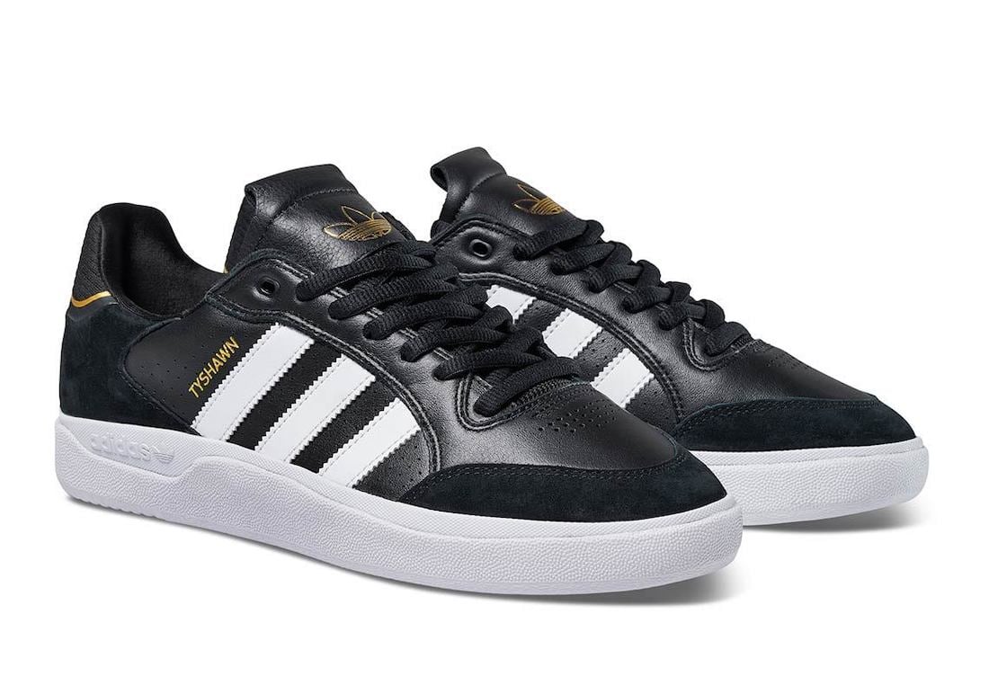 adidas Tyshawn Low Black White Gold GW4891 Release Date Info