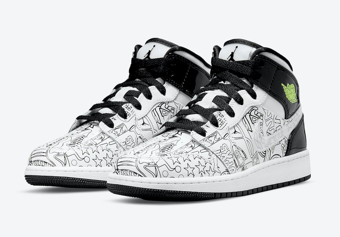 Air Jordan 1 Mid GS DIY DC4099-100 Release Date Info