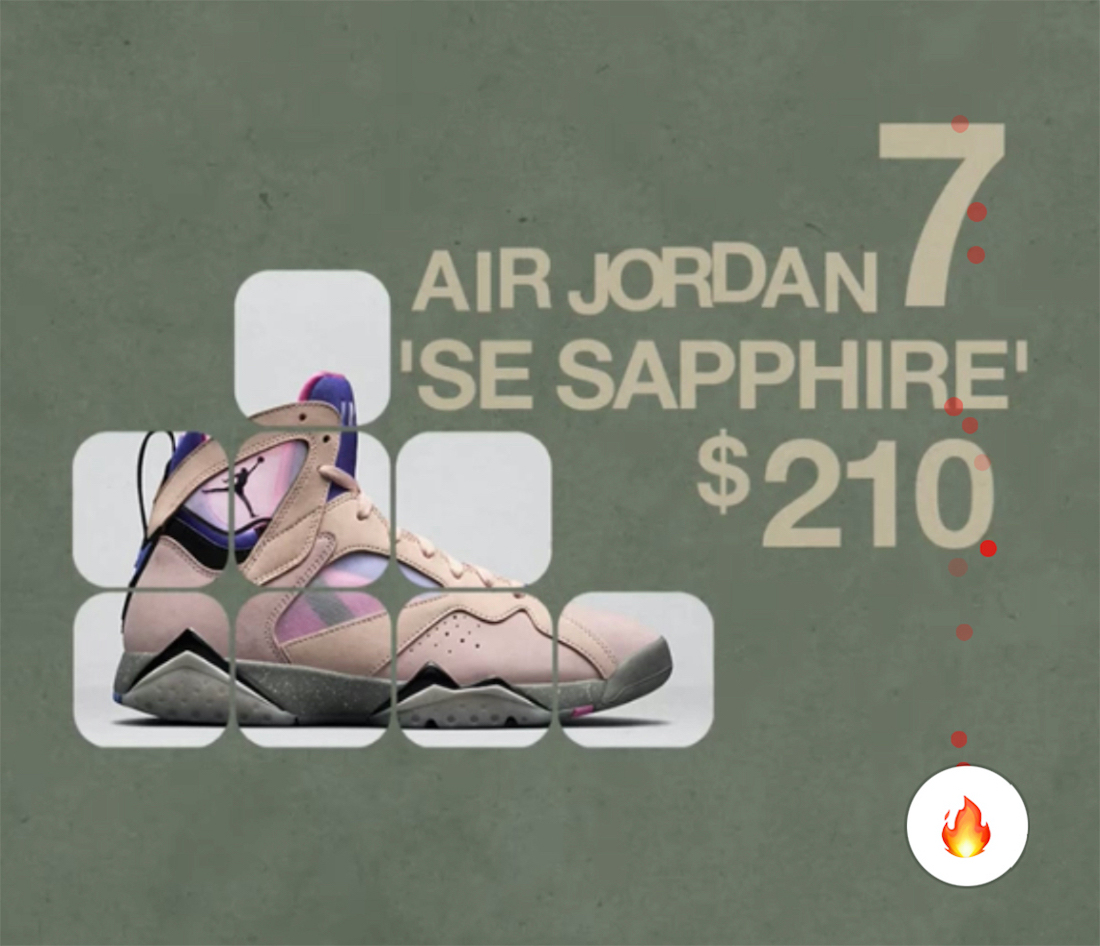 Air Jordan 7 Sapphire 2022 DJ2636-204 Release Date